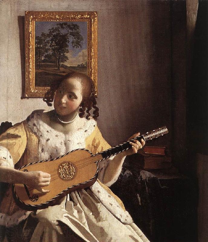 Jan Vermeer The Guitar Player Norge oil painting art